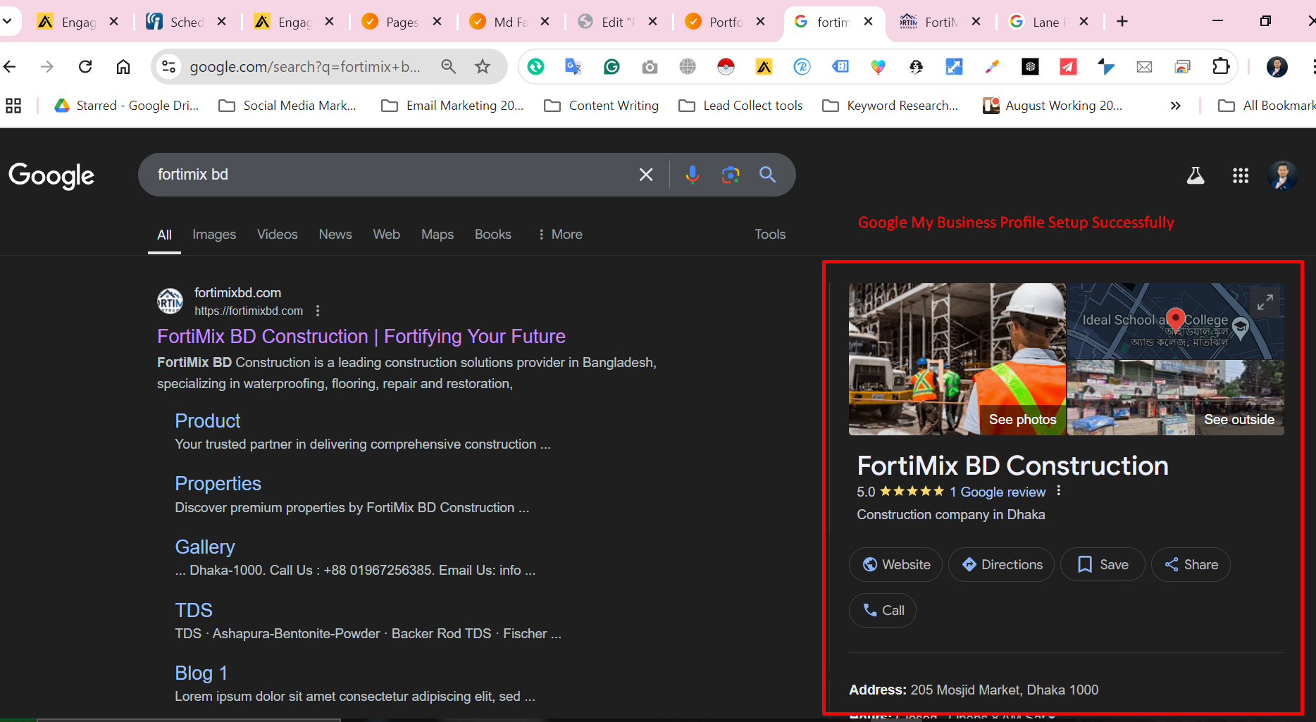 Google My Business Profile Active s Google My Business Profile Active