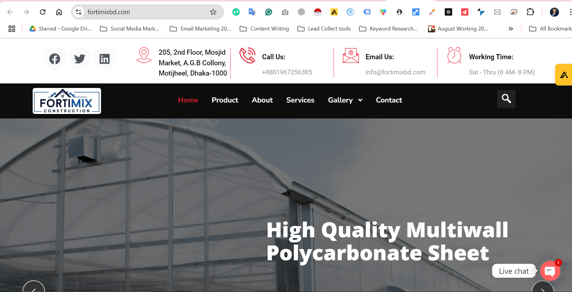 website creations FortimixBD